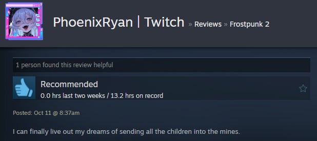 Imagem do artigo intitulado Frozen City Builder Frostpunk 2, conforme contado pelas avaliações do Steam